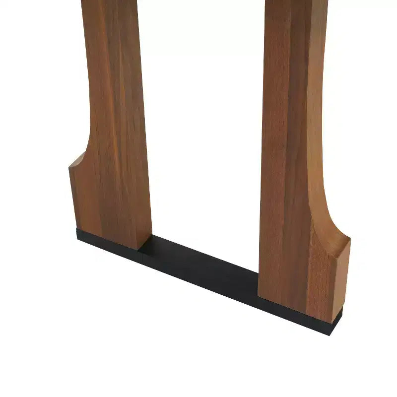 Christopher Knight Home Rowan Rustic 63" Dining Table with Double Pedestal Base Walnut