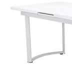 Palton 60-72" Dining Tables High Gloss White - Acme Furniture: Sleek Extendable Rectangle for 6