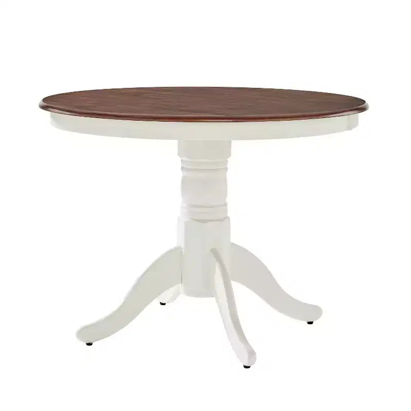 Tavolo da pranzo rotondo Shelby bianco anticato - Crosley