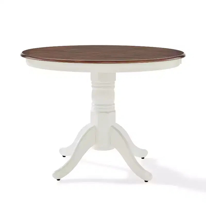 Tavolo da pranzo rotondo Shelby bianco anticato - Crosley