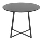 LumiSource Cosmo MDF Dining Table Black Metal/Black