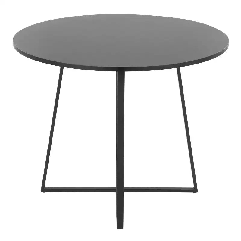 LumiSource Cosmo MDF Dining Table Black Metal/Black