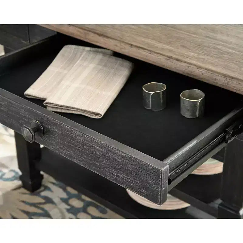 Tyler Creek Rectangular Dining Room Table Brown/Black - Signature Design by Ashley