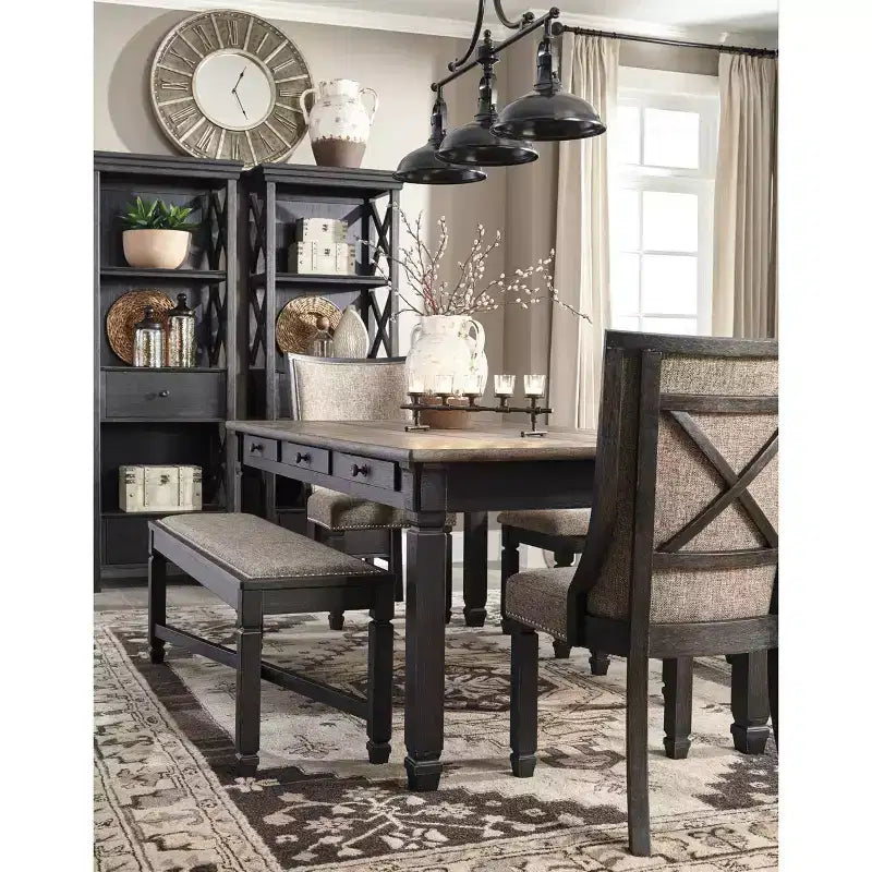 Tyler Creek Rectangular Dining Room Table Brown/Black - Signature Design by Ashley
