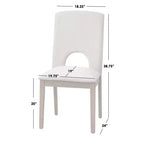 Lifestorey Set da pranzo moderno rettangolare 7 pezzi Blakely rovere chiaro/beige