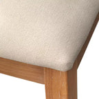 Lifestorey Set da pranzo moderno rettangolare 7 pezzi Blakely rovere chiaro/beige