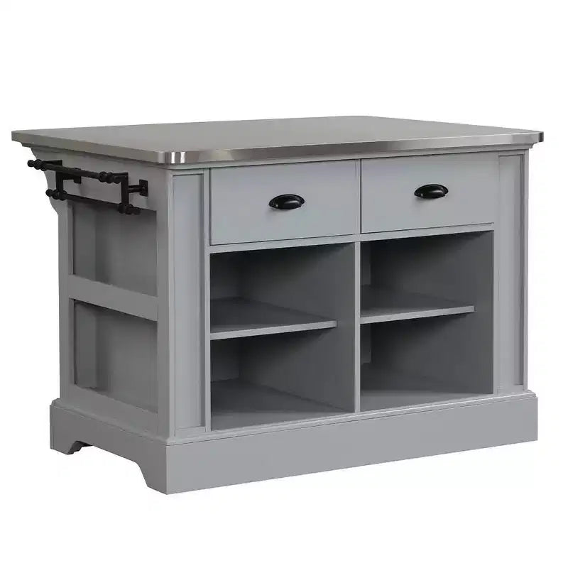 Acme Furniture Urrur Kitchen Island Gray Finish
