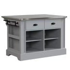 Acme Furniture Urrur Kitchen Island Gray Finish