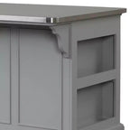 Acme Furniture Urrur Kitchen Island Gray Finish