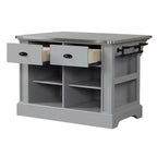 Acme Furniture Urrur Kitchen Island Gray Finish