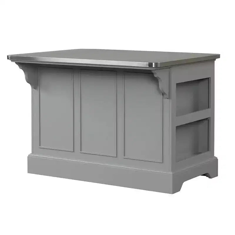 Acme Furniture Urrur Kitchen Island Gray Finish