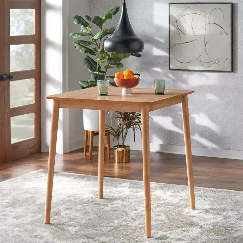 Buylateral Tavolo Quadrato Altezza Contro Light Oak