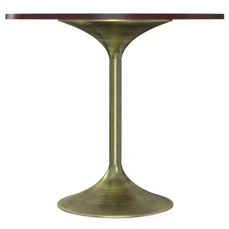 Tavolo da pranzo Chilton Noce - WyndenHall: piano in massello di acacia, base in rame antico, 36"