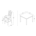 Powell 5pc Shelby Square Counter Height Dining Set White