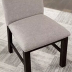 HOMES: Inside + Out Set da Pranzo Transizionale Brightpeak 7 pezzi Nero Antico/Grigio