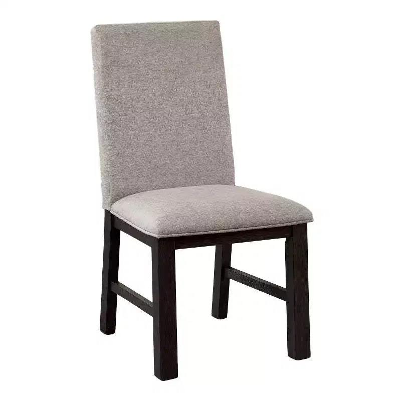 HOMES: Inside + Out Set da Pranzo Transizionale Brightpeak 7 pezzi Nero Antico/Grigio