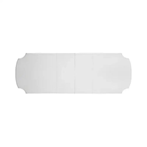 Tavolo da pranzo Vendome da 120" con finitura perla anticata - Acme Furniture: doppio piedistallo, dettagli dorati, 8 posti a sedere