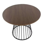 LumiSource Canary Wood Dining Table Black Metal/Walnut
