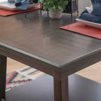 Powell Barnes Counter Height Table with Lazy Susan Gray