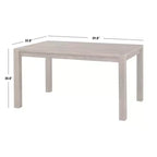 Buylateral Verdon Modern Farmhouse Rectangular Dining Table Driftwood
