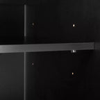 South Shore Olio Kitchen Island Matte Black/Faux White Marble