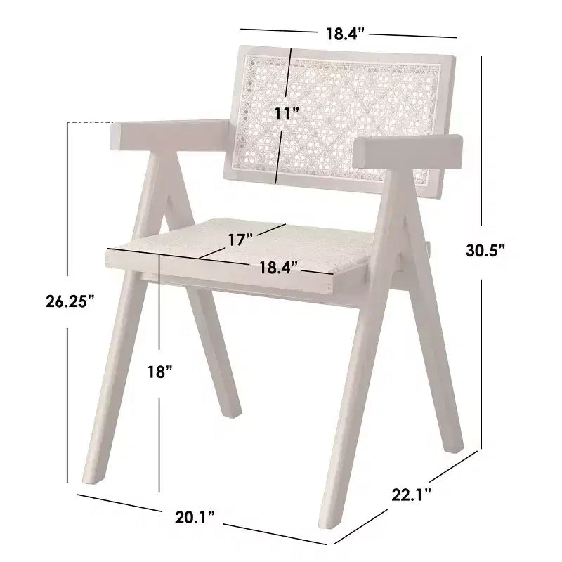 Buylateral 6pc Valentina Modern Dining set with 1 table 2 chairs 2 arm chairs 1 bench Light Walnut
