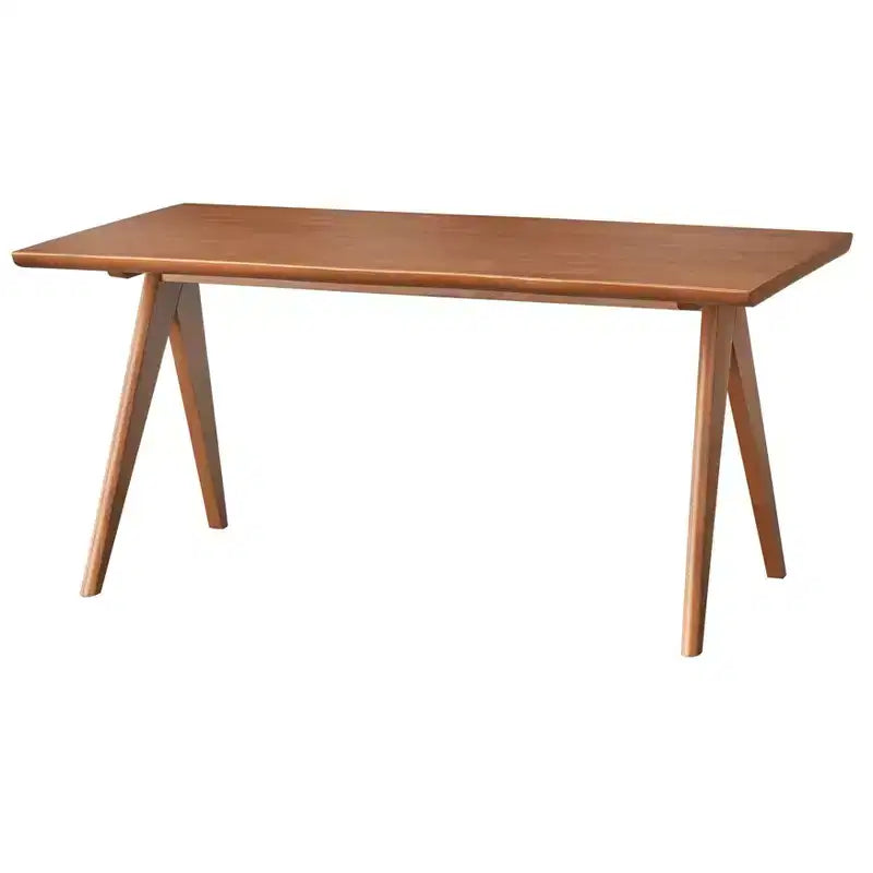 Buylateral 6pc Valentina Modern Dining set with 1 table 2 chairs 2 arm chairs 1 bench Light Walnut