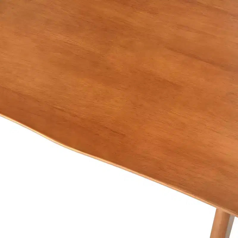 Buylateral 6pc Valentina Modern Dining set with 1 table 2 chairs 2 arm chairs 1 bench Light Walnut