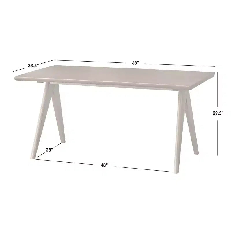 Buylateral 6pc Valentina Modern Dining set with 1 table 2 chairs 2 arm chairs 1 bench Light Walnut