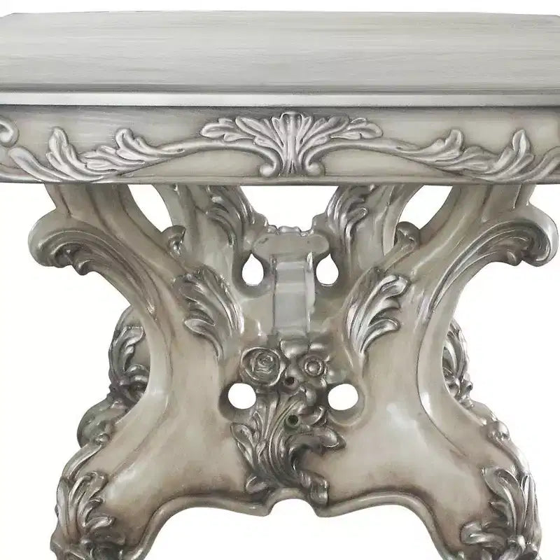 Dresden 136" Dining Tables Vintage Bone White - Acme Furniture