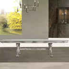 Dresden 136" Dining Tables Vintage Bone White - Acme Furniture