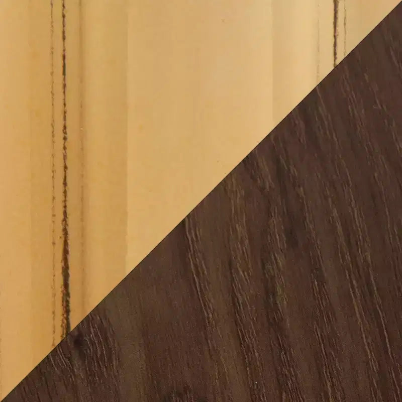 LumiSource Canary Wood Dining Table Gold/Walnut