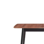 62.99" Lanae Dining Table Natural Black Finish - Acme Furniture