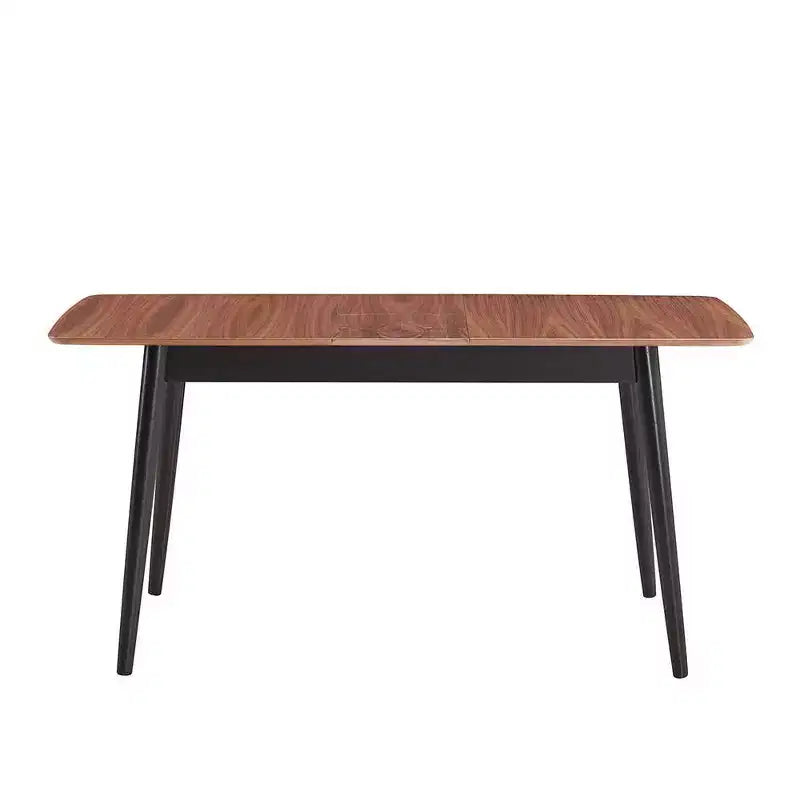 62.99" Lanae Dining Table Natural Black Finish - Acme Furniture