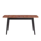 62.99" Lanae Dining Table Natural Black Finish - Acme Furniture
