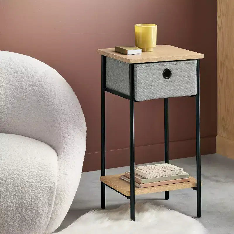 Tavolino con contenitore in tessuto Struttura nera - Room Essentials™