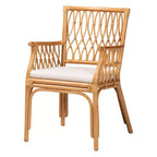 bali & pari Maisa Rattan Arm Chair Light Honey