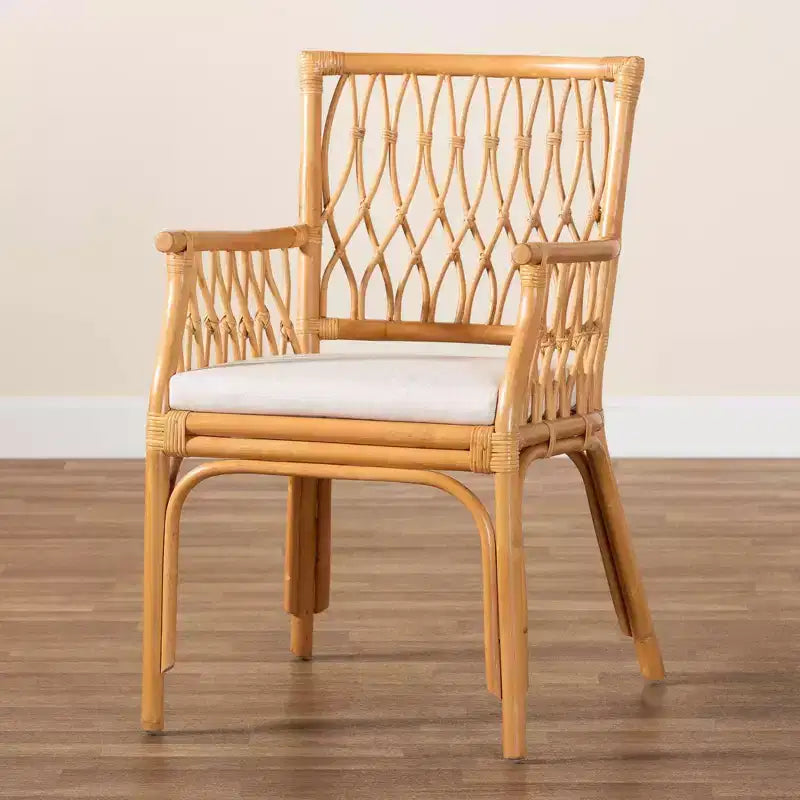 bali & pari Maisa Rattan Arm Chair Light Honey