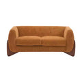 Christopher Knight Home James 63 " Boucle Fabric Loveseat Caramel