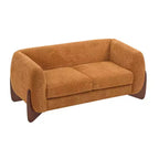 Christopher Knight Home James 63 " Boucle Fabric Loveseat Caramel