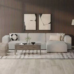 WyndenHall Biggs 2 Seater Sofa and Right Chaise Pale Gray
