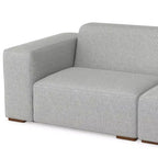 WyndenHall Biggs 2 Seater Sofa and Right Chaise Pale Gray