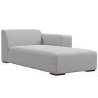 WyndenHall Biggs 2 Seater Sofa and Right Chaise Pale Gray