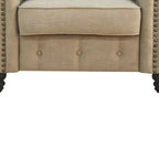 Acme Furniture Aurelia Accent Chairs Beige Linen