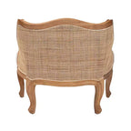 bali & pari Sylvestra Accent Chair: Low Seat, Bayur Wood, Foam Padded, No Assembly Required