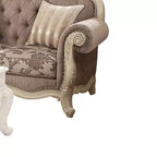 Divano Acme Furniture 71" Ragenardus in tessuto grigio/bianco antico