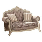 Divano Acme Furniture 71" Ragenardus in tessuto grigio/bianco antico