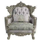 44.5" Miliani Accent Chair Fabric/Antique Bronze Finish - Acme Furniture