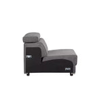 Acme Furniture Alwin Accent Chair Dark Gray Fabric