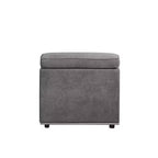 Acme Furniture Alwin Accent Chair Dark Gray Fabric